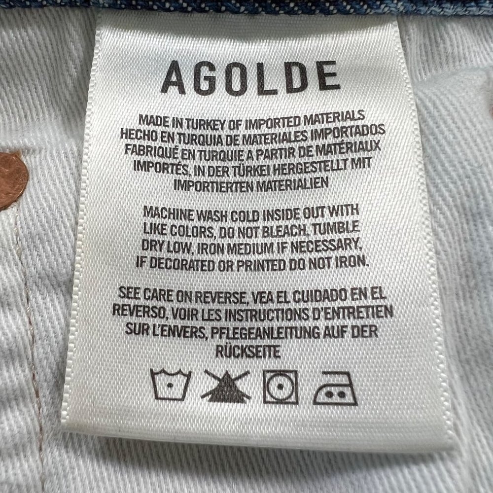 AGOLDE Riley High Rise Straight Crop Jeans in Veto Size 26 - Picture 8 of 14